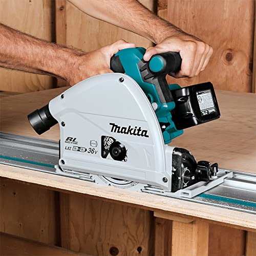 Makita DSP600ZJ (36V) Twin 18V Li-Ion LXT Brushless 165mm Plunge Cut Saw Supplied In A Makpac Case - Batteries And Charger Not Included