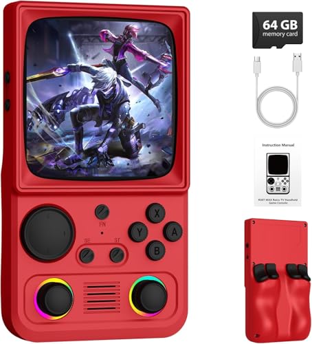 AQHH R36 Max Retro Gaming Console 4.0" IPS Screen 64GB