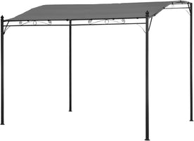 Happy Garden Wall-Mounted Pergola 118x98x97 in Anthracite Grey