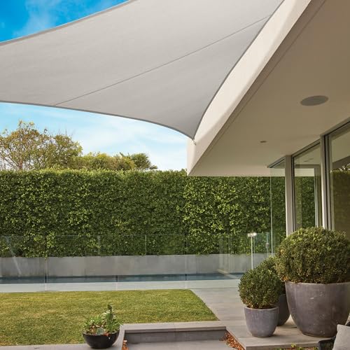 Coolaroo Premium Shade Sail Kit 95% UV Block Commercial-Grade Outdoor Sun Shade