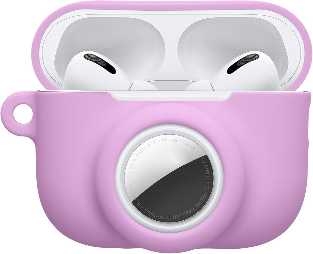 Kwmobile Silicone Cover for Airpods Pro 3 with AirTag Storage