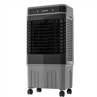 Tragbare Klimaanlage, Verdunstungsluftkühler mit 3 Geschwindigkeiten und 3 Modi, 12-Stunden-Timer, 45-l-Wassertank, Ferngesteuerter Kühlventilator mit 120°-Oszillation, kein Schlauch erforde