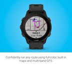 Garmin Forerunner® 955 Solar, GPS Running Smartwatch with Solar Charging Capabilities, Tailored to Triathletes, Long-Lasting Battery, Black - 010-02638-00