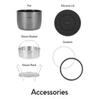 CHEF iQ Smart Pressure Cooker with WiFi and Built-in Scale - Easy-to-Use 10-in-1 Multicooker with 500+ Guided Recipes - Rice Cooker, Slow Cooker, Instant Meals for Foodies - 6 Quart - Family Size
