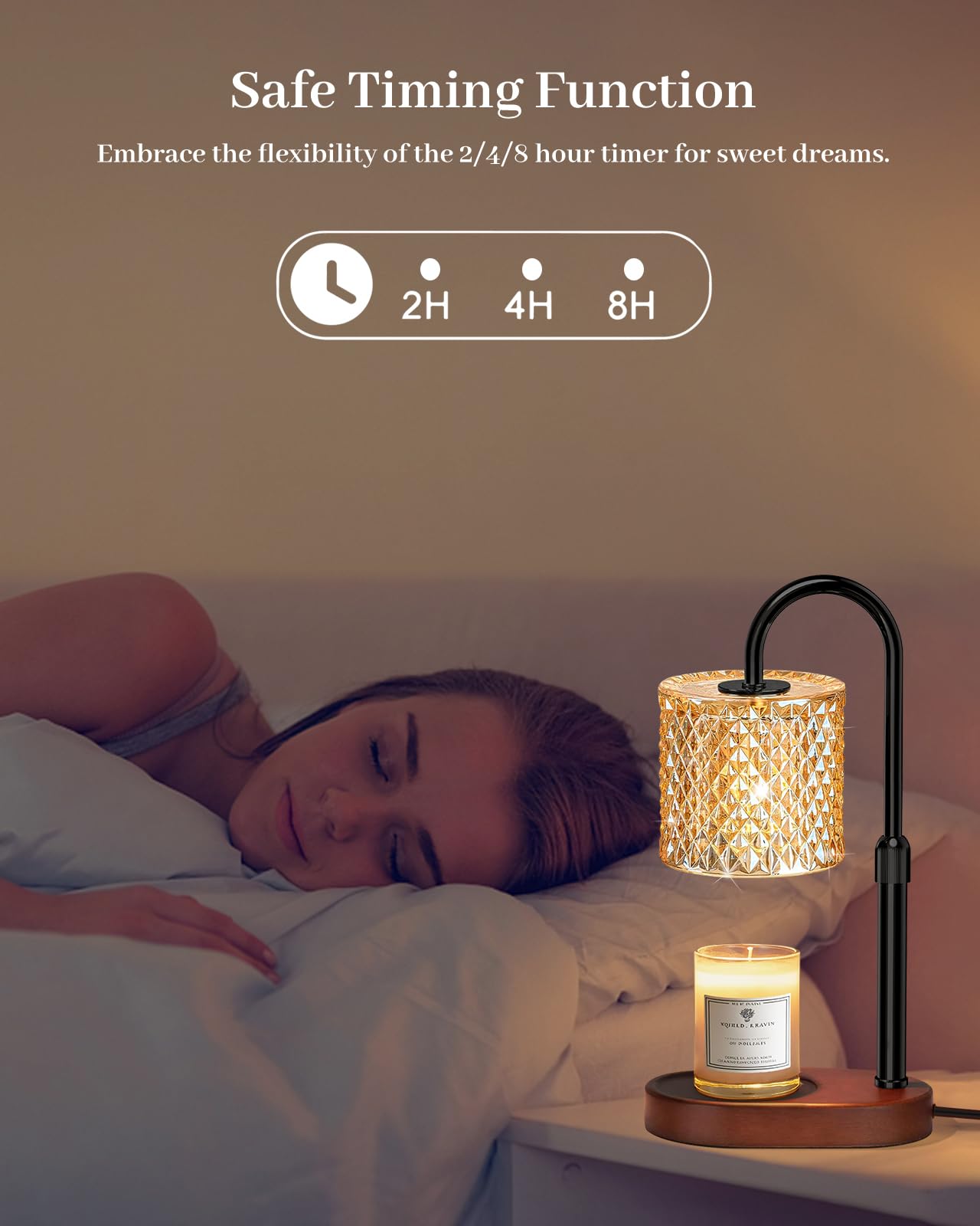 Engpure Candle Warmer Lamp with Timer Dimmer Height Adjustable for Women Birthday Gift, Mothers Day Gift, House Warming Gifts New Home Decor, Electric Candle Warmer Gifts for Women