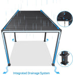Novum Mirador Classic 300 x 400 cm White Pergola Louvered Roof