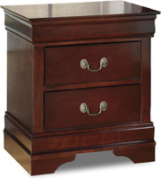 Signature Design by Ashley Alisdair Traditional 2 Drawer Nightstand Dark Brown