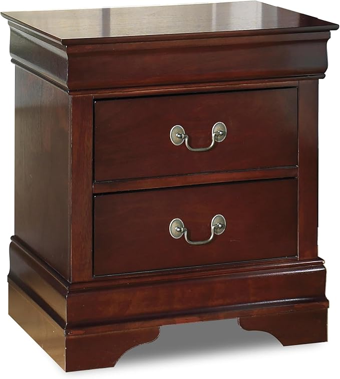 Signature Design by Ashley Alisdair Traditional 2 Drawer Nightstand Dark Brown