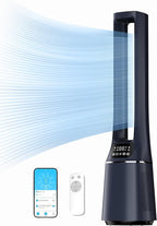 Midea MFP-120i Bladeless Tower Fan with H13 HEPA Air Purifier 105.6cm Blue
