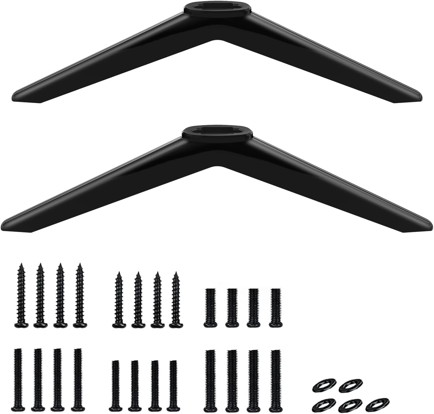 Chunxiao TV Stand Legs Replacement for TCL Roku TV Black