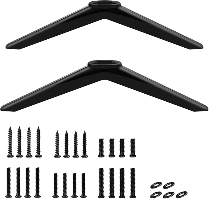 Chunxiao TV Stand Legs Replacement for TCL Roku TV Black