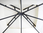 Mendler HWC-F94 Gazebo Movable Sidewall Steel 2.5m Cream Beige