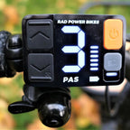 NULKOMMA Rad Power LCD Display 48V Ebike Speed Control Meter Black