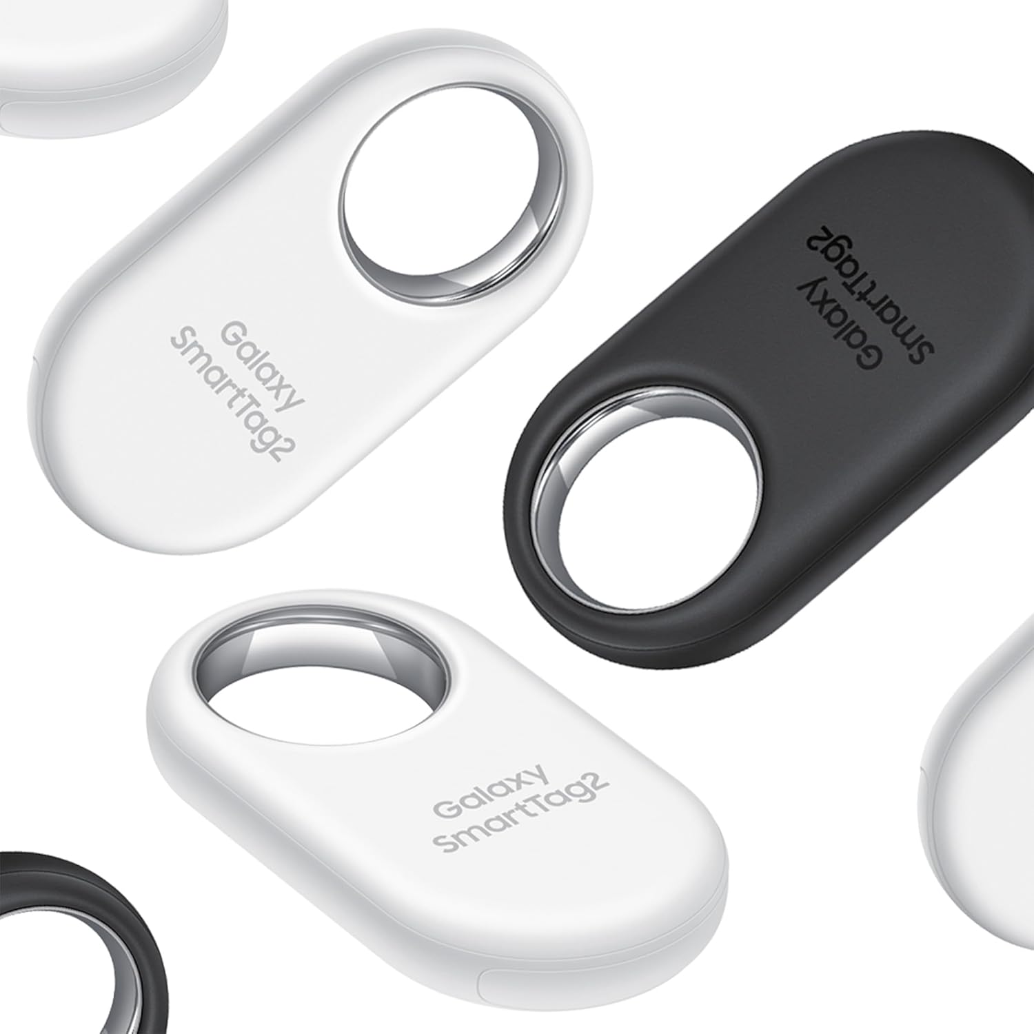 Samsung Galaxy SmartTag2 Bluetooth Tracker 4 Pack 2 Black 2 White
