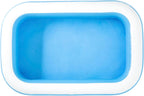 Bestway 54006 Family Rectangular Inflatable Paddling Pool Blue/White