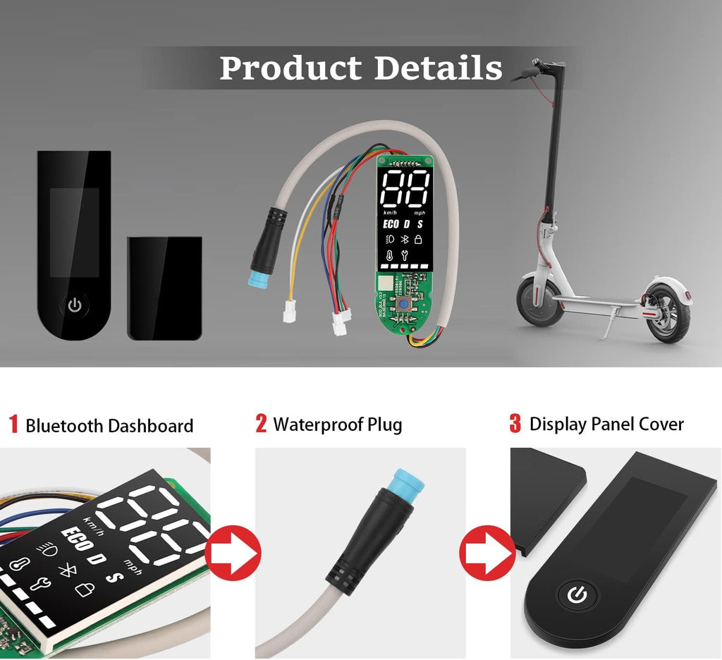 Yungeln M365 Pro Dashboard Replacement Circuit Board Cover for Xiaomi 1S