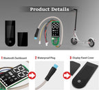 Yungeln M365 Pro Dashboard Replacement Circuit Board Cover for Xiaomi 1S
