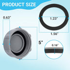 GJK P01006 Replacement Drain Valve Cap for Coleman Above Ground Pool Grey