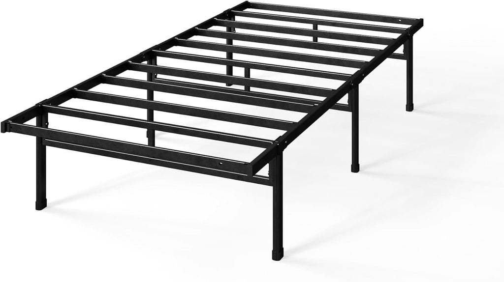Zinus Justin Bed Frame with Under Bed Storage Metal Platform Black