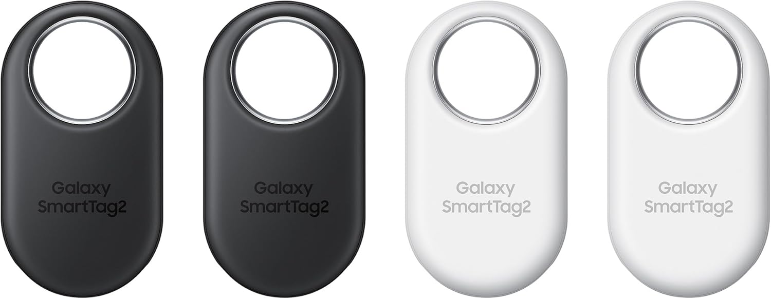 Samsung Galaxy SmartTag2 Bluetooth Tracker 4 Pack 2 Black 2 White
