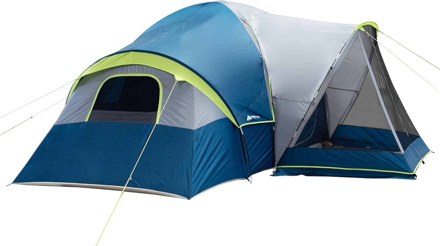Ozark Trail 10-Person Family Camping Tent 3 Rooms Blue