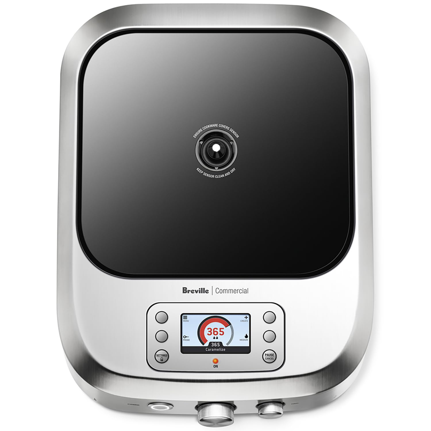 Breville Commercial CMC850BSS Control Freak Precise Temperature Controlled Induction Cooktop, Brushed Stainless Steel