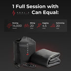 Healix Infrared Sauna Blanket Zero EMF – Portable Home Sauna Blanket for Relaxation & Wellness | Far Infrared Heating, VOC-Free, Adjustable Temp (77–176°F), Carbon Fiber Heating, Hook-and-Loop Closure