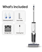 Tineco iFLOOR 5 Breeze Complete Wet Dry Vacuum Cordless Floor Washer, One-Step Cleaning for Hard Floors, Edge Clean, Auto Self-Cleaning, Lightweight & Cordless Design