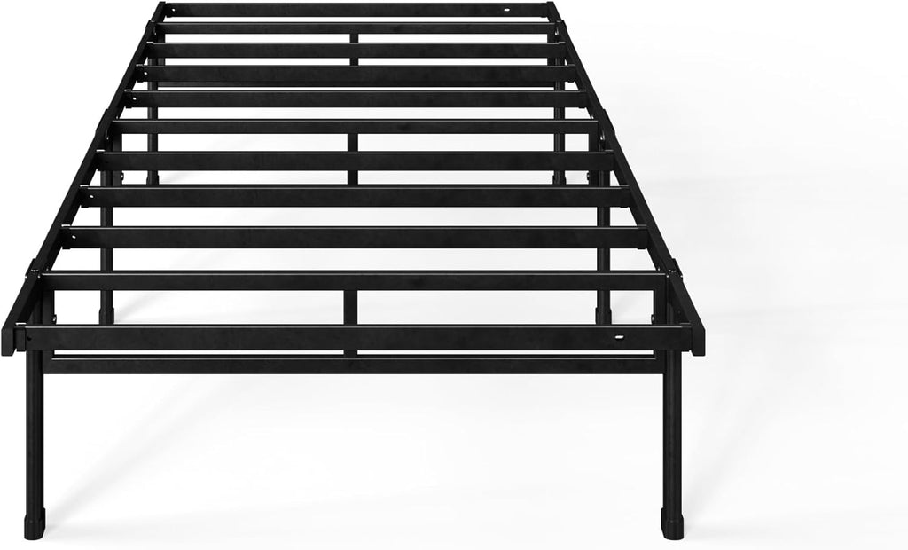 Zinus Justin Bed Frame with Under Bed Storage Metal Platform Black