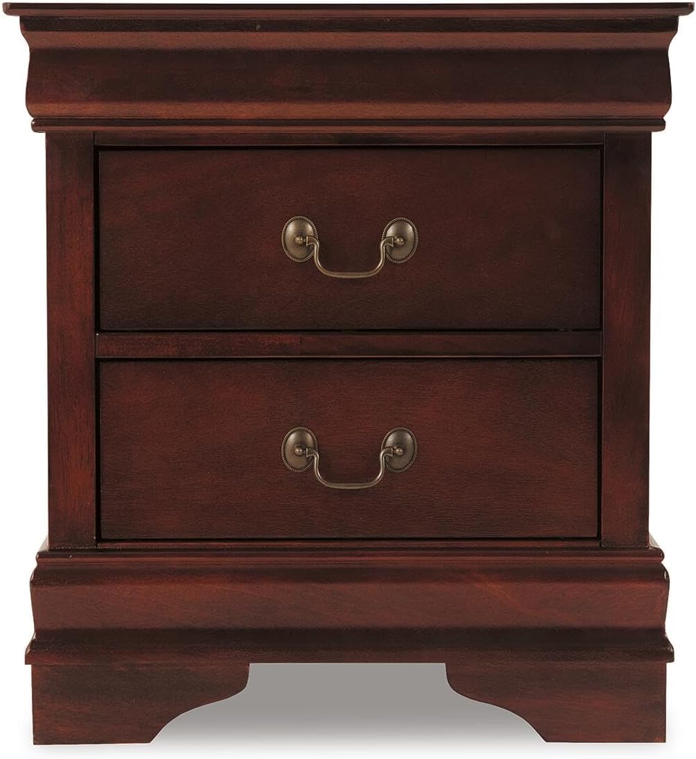 Signature Design by Ashley Alisdair Traditional 2 Drawer Nightstand Dark Brown