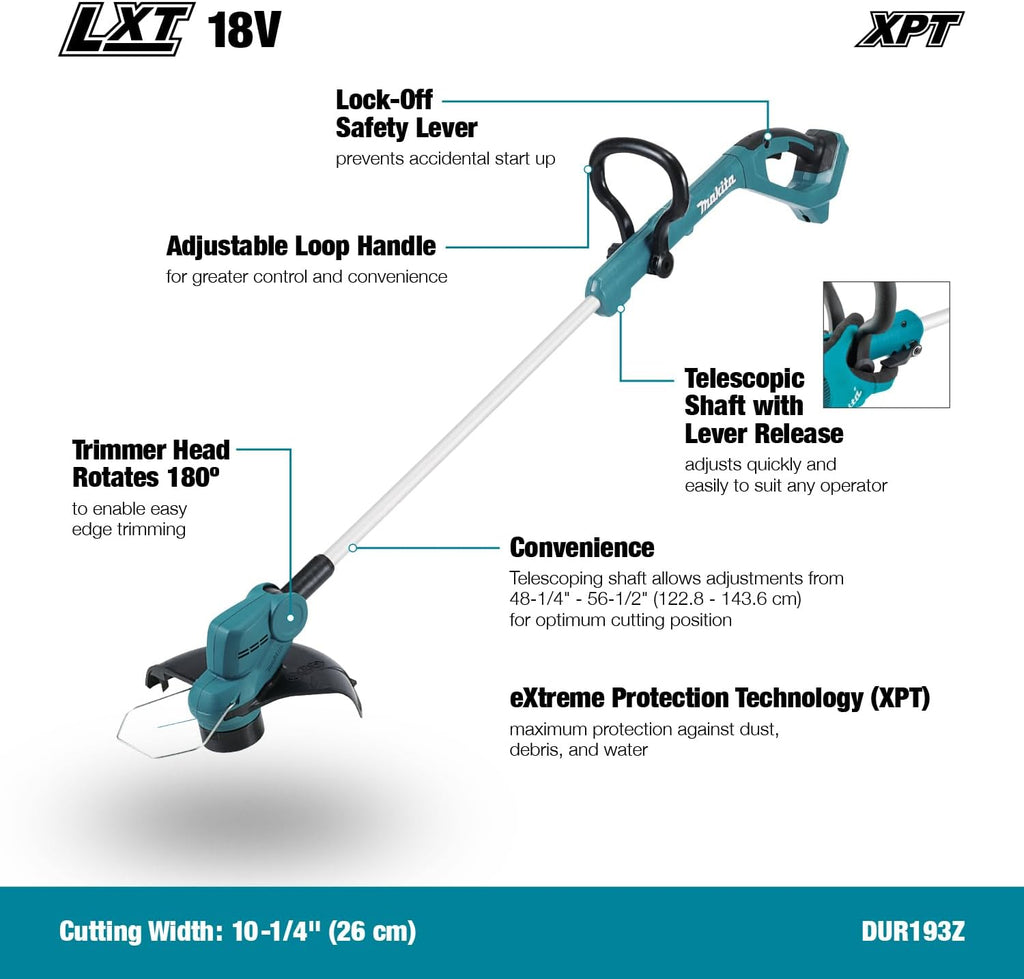 Makita DUR193Z 18V LXT Cordless String Trimmer