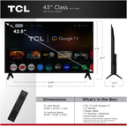 TCL 43Q51BR 43-inch QLED Smart Google TV (Renewed)