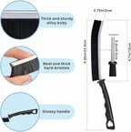 HOPAISH 5-Pack Grout Cleaning Brush Stiff Bristles Black