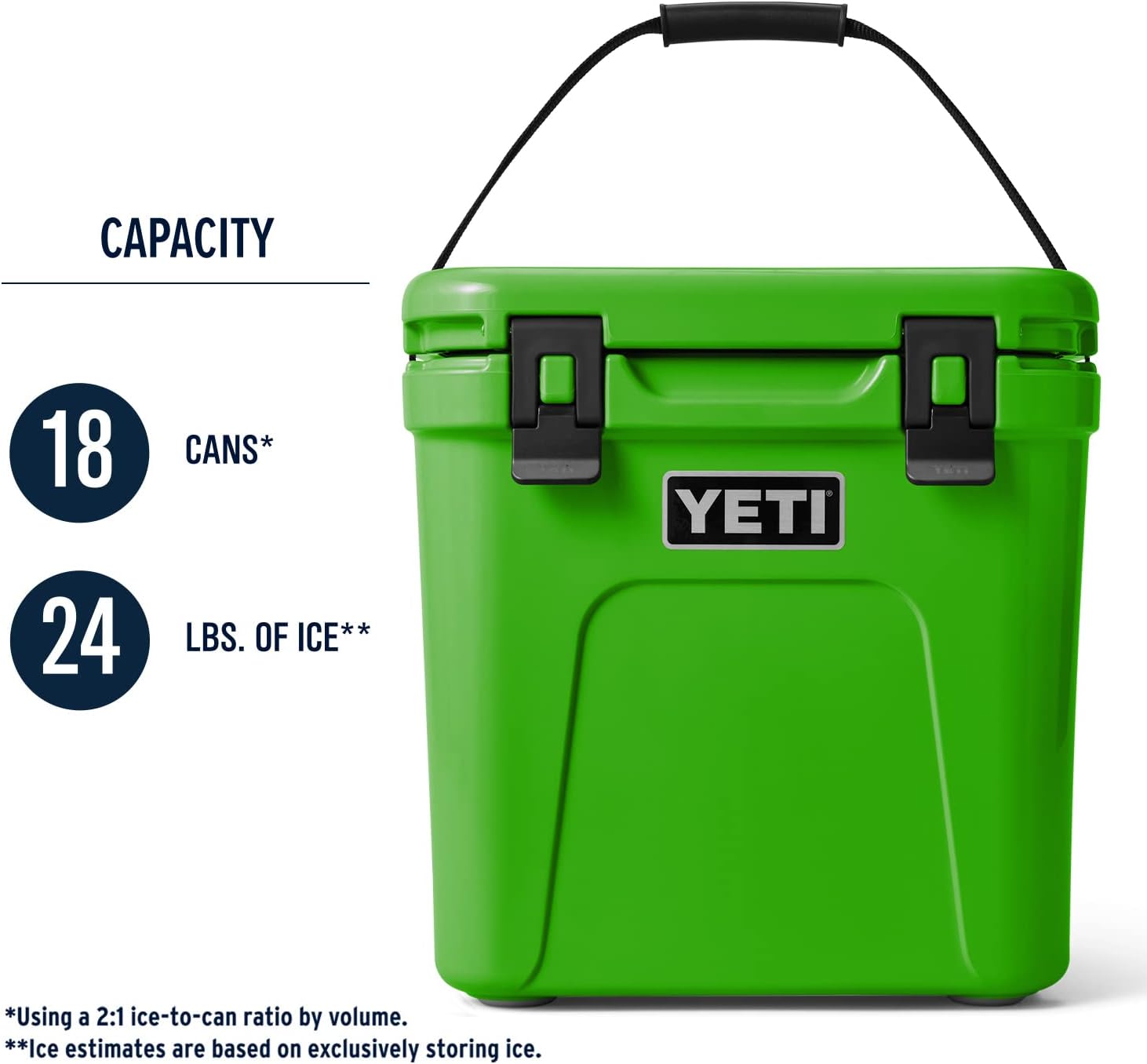 YETI Roadie 24 Hard Cooler 18 Can Capacity Green