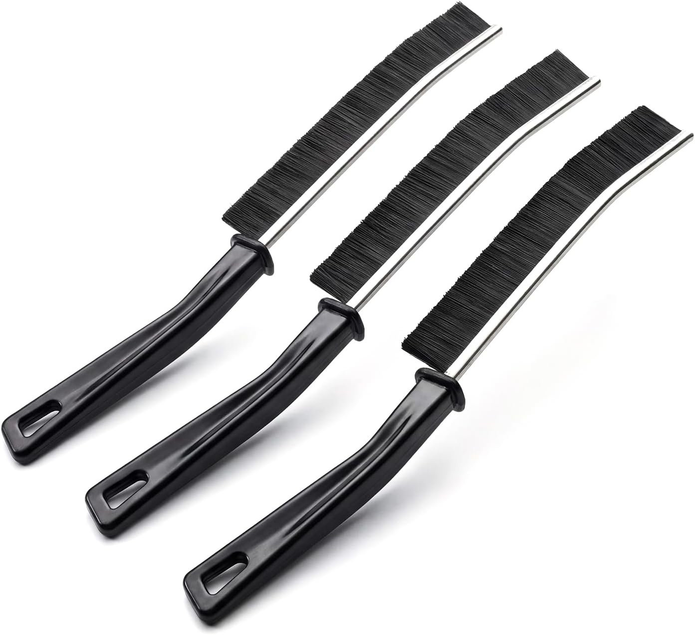 PaaoRoaru Deep Cleaning Grout Brushes Curved Head Stainless Steel