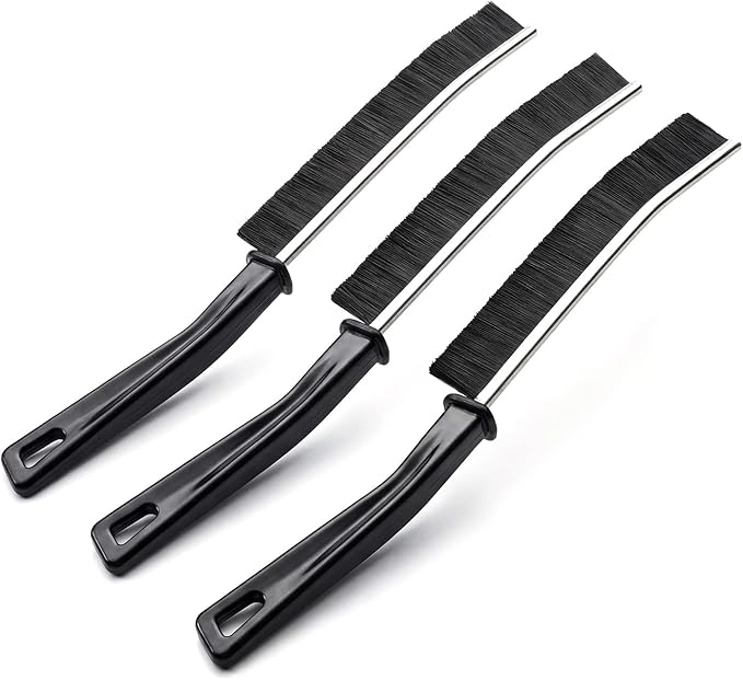 PaaoRoaru Deep Cleaning Grout Brushes Curved Head Stainless Steel