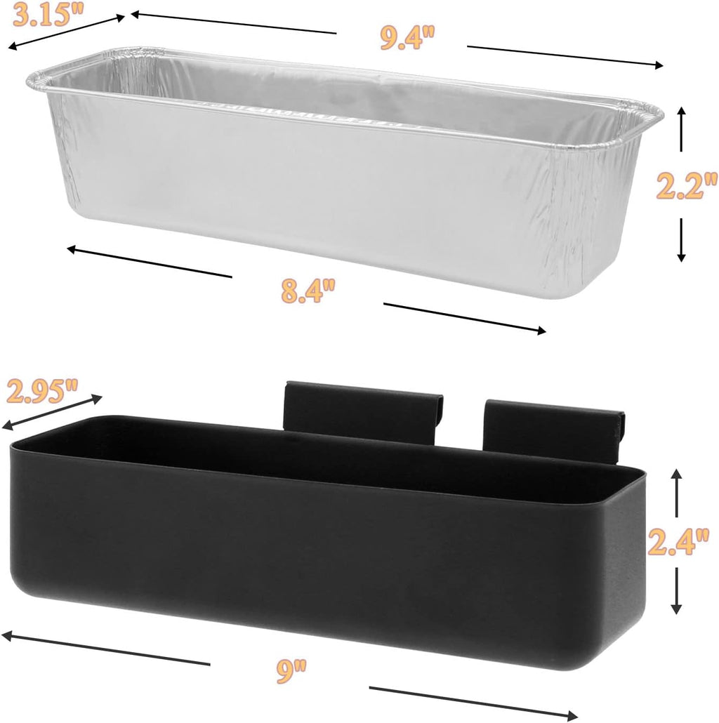 MOASKER Grease Cup and Drip Pans Set for Camp Chef, 15 Pack