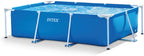 INTEX Rectangular Frame Above Ground Pool 439 Gallon Blue