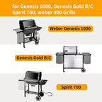 Hongso 17.4" Porcelain Steel Grill Grates for Weber Genesis Spirit