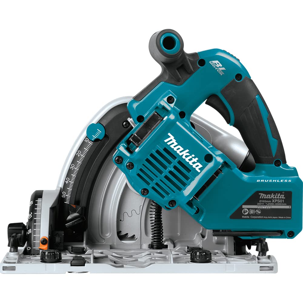 Makita DSP600ZJ (36V) Twin 18V Li-Ion LXT Brushless 165mm Plunge Cut Saw Supplied In A Makpac Case - Batteries And Charger Not Included