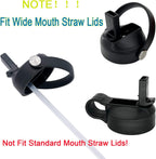 Ouharty Replacement Straws for Hydro Flask Wide-Mouth with Straw Brush