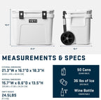 YETI Roadie 32 Wheeled Cooler 32qt Charcoal