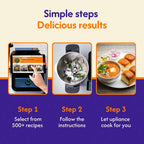upliance Smart Cooking Companion | Cooks 750+ Recipes: Pav Bhaji, Pasta, Soup, Kadhai Paneer & More | 10 Preparation Modes | AI-Powered | Built-In Weighing Scale | Phone App | WiFi