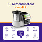 upliance Smart Cooking Companion | Cooks 750+ Recipes: Pav Bhaji, Pasta, Soup, Kadhai Paneer & More | 10 Preparation Modes | AI-Powered | Built-In Weighing Scale | Phone App | WiFi