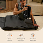 Lifepro Infrared Sauna Blanket for Detox & Relaxation – Portable Far Infrared at Home Sauna for Detox, Muscle Tension Release and Recovery – RejuvaWrap Series with Adjustable Heat Settings