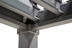 MIRADOR Pergola 80 Solid 3x3 m Stahl Anthrazit verstellbares Lamellendach Garten Terasse Pergola Winterfest Stabil Pavillion