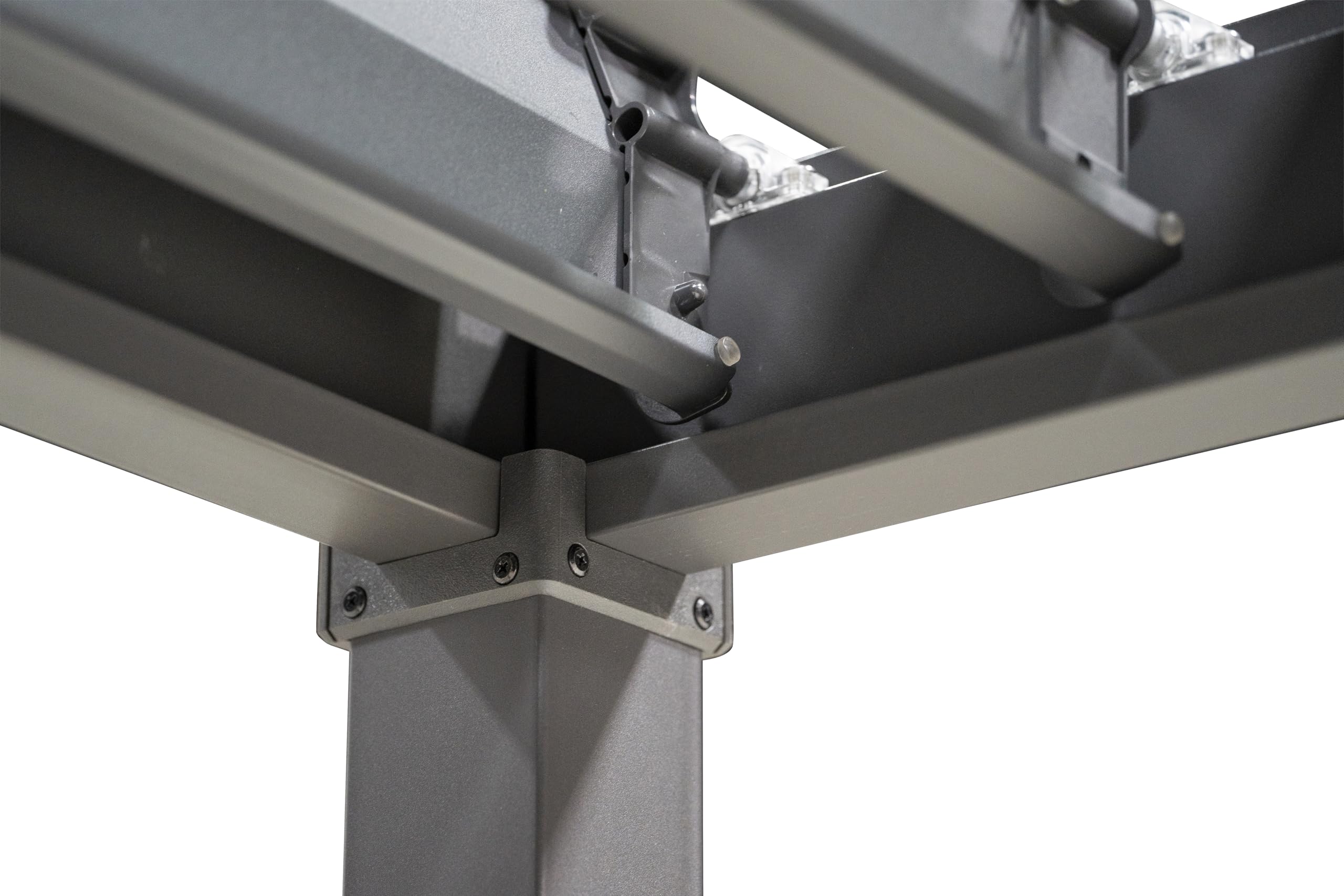 MIRADOR Pergola 80 Solid 3x3 m Stahl Anthrazit verstellbares Lamellendach Garten Terasse Pergola Winterfest Stabil Pavillion