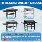 SafBbcue Heavy-Duty Steel Griddle Replacement Top for Blackstone 36"