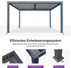 PURPLE LEAF Adjustable Louvered Roof Pergola