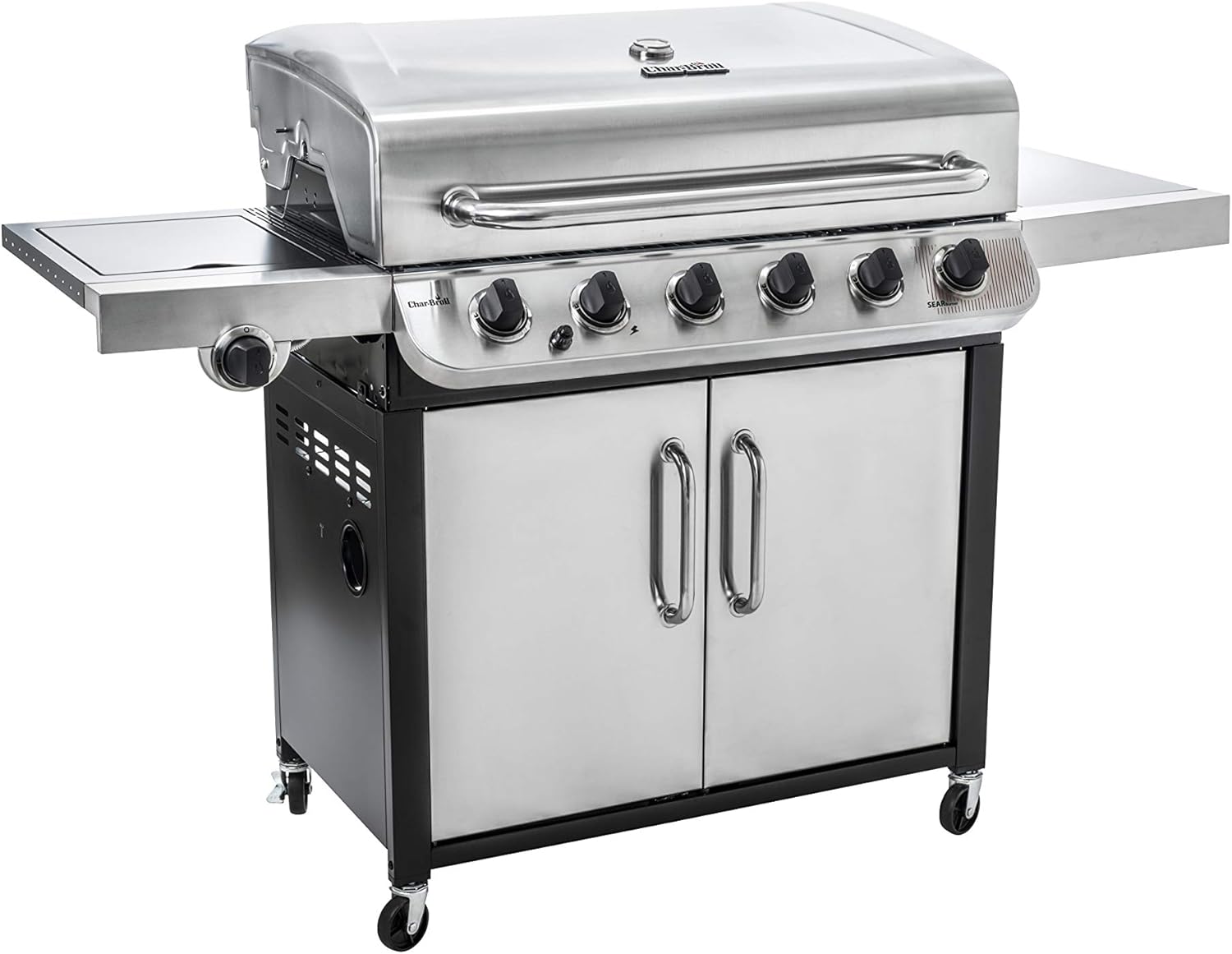 Char-Broil Convective 640 S XL 6-Burner Gas Grill with Side Burner Black